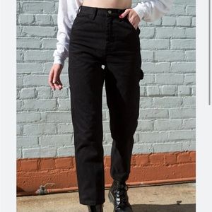 Black ariana painter pants from brandy melville
